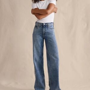 Banana Republic womens Sky Blue Wide leg Jeans